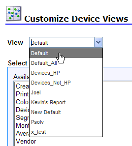 Managed Devices: Customize Device Views